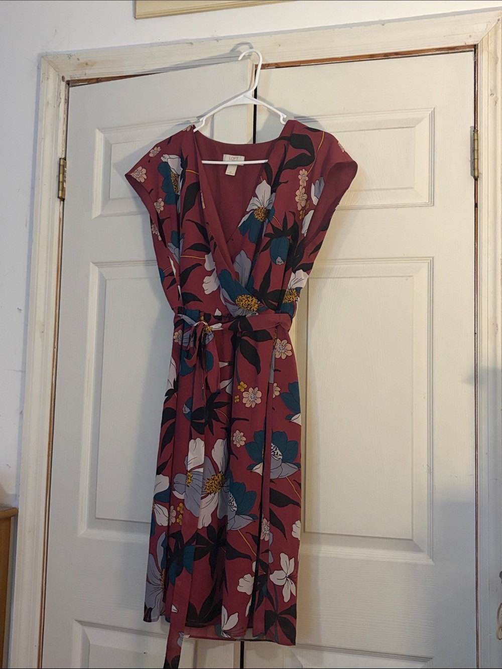 LOFT Floral Wrap Dress
